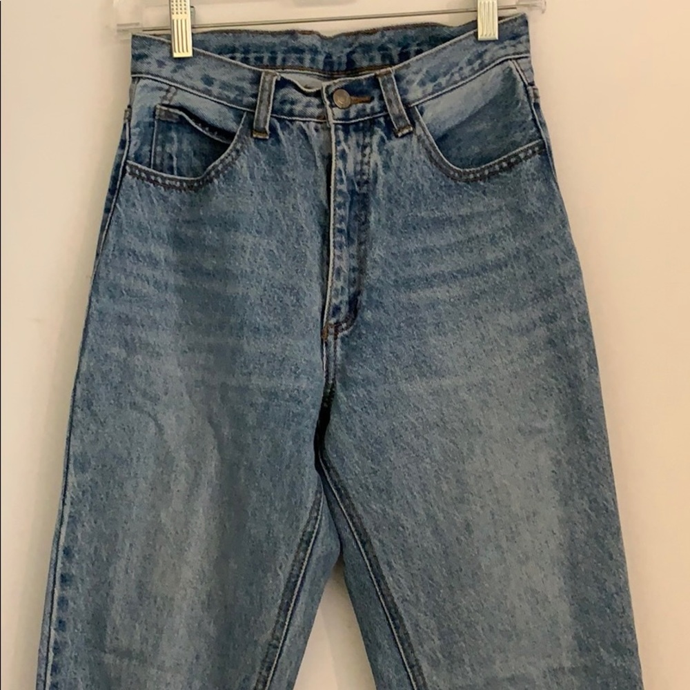 High waisted boyfriend jean